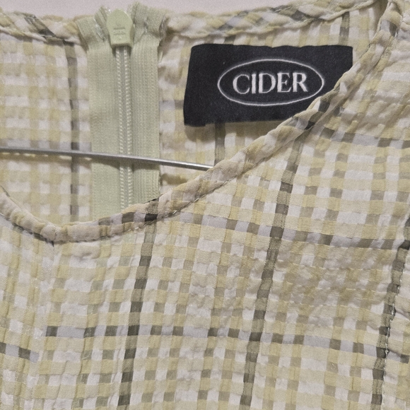 Cider Checked Patterned Ruched Midi Dress - Picture 7 of 10